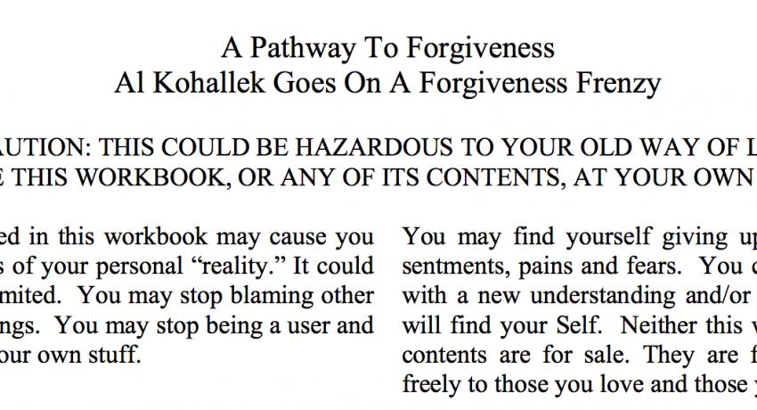 Forgiveness Workbook